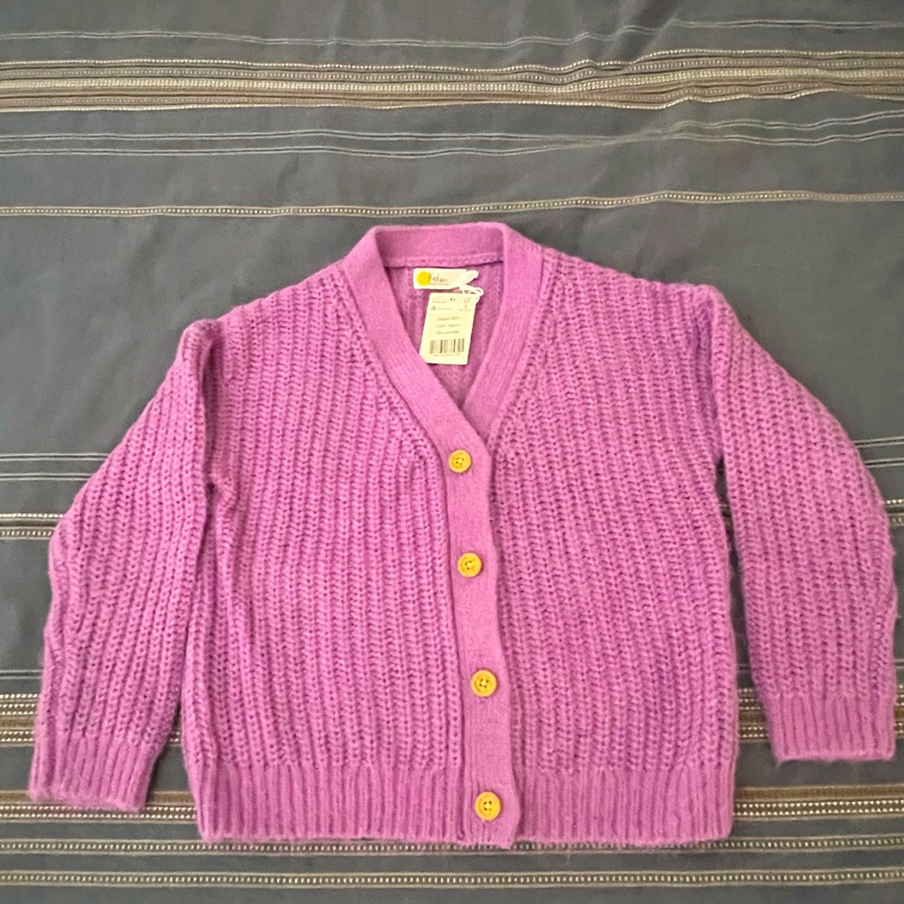 Cozy Purple Kids Cardigan